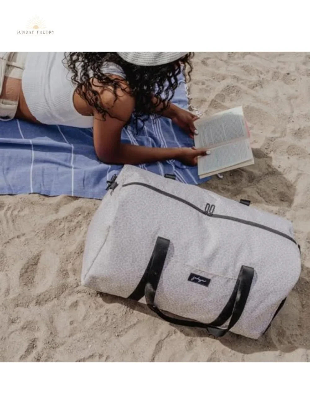 Large Polyester Weekender Duffel Bag with Adjustable Strap